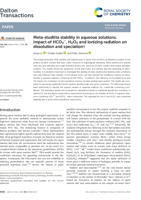 Meta-studtite stability in aqueous solutions. Impact of HCO3−, H2O2 and ionizing radiation on dissolution and speciation