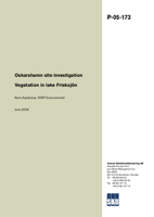 Oskarshamn site investigation. Vegetation in lake Frisksjön