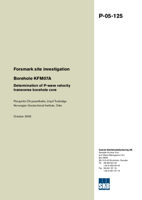 Forsmark site investigation. Borehole KFM07A. Determination of P-wave velocity transverse borehole core