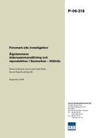 Forsmark site investigation. Älgstammens ålderssammansättning och reproduktion i Saxmarken - Hållnäs