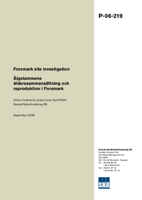 Forsmark site investigation. Älgstammens ålderssammansättning och reproduktion i Forsmark
