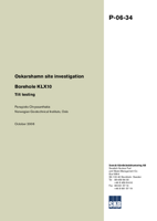 Oskarshamn site investigation. Borehole KLX10 Tilt testing