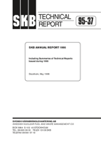 SKB Annual Report 1995. Including summaries of technical reports issued during 1995