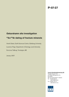 Oskarshamn site investigation. 40AR/39Ar dating of fracture minerals