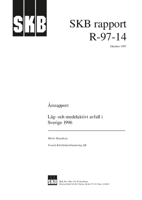 Årsrapport låg- och medelaktivt avfall i Sverige 1996