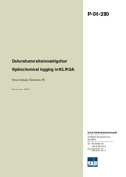 Oskarshamn site investigation. Hydrochemical logging in KLX13A