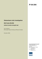 Oskarshamn site investigation. Drill hole KLX05. Indirect tensile strength