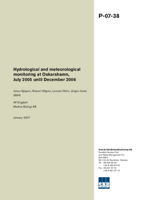 Hydrological and meteorological monitoring at Oskarshamn, July 2005 until December 2006