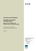 Forsmark site investigation. Sampling and analyses of surface waters. Results from sampling in the Forsmark area, July 2005 - June 2006