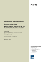 Oskarshamn site investigation. Fracture mineralogy. Results from drill cores KLX03, KLX04, KLX06, KLX07A, KLX08 and KLX10A