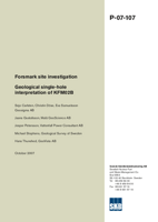 Forsmark site investigation. Geological single-hole interpretation of KFM02B
