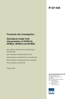 Geological single-hole interpretation of KFM11A, HFM33, HFM34 and HFM35. Forsmark site investigation