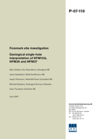 Geological single-hole interpretation of KFM12A, HFM36 and HFM37. Forsmark site investigation