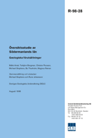Översiktsstudie av Södermanlands län. Geologiska förutsättningar