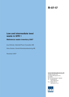 Low and intermediate level waste in SFR 1. Reference waste inventory 2007. Updated 2008-04