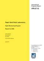 Äspö Hard Rock Laboratory. Hydro Monitoring Program. Report for 2006