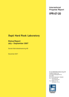 Äspö Hard Rock Laboratory. Status Report July - September 2007