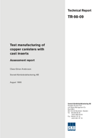 Test manufacturing of copper canisters with cast inserts Assessment report