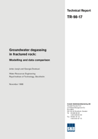 Groundwater degassing in fractured rock: Modelling and data comparison