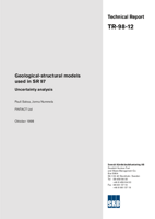 Geological-structural models used in SR 97. Uncertainty analysis