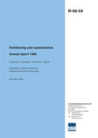 Partitioning and transmutation. Annual report 1998