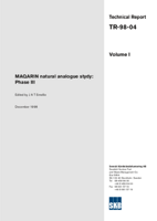 Maqarin Natural Analogue Study: Phase III, vol. I and II