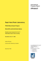 Äspö Hard Rock Laboratory - TRUE Block Scale Project. Scientific and technical status. Position report prepared for the 2nd TRUE Block Scale review meeting, Stockholm, Nov 17, 1998