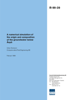 A numerical simulation of the origin and composition of the groundwater below Äspö