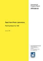 Äspö Hard Rock Laboratory. Planning report for 1999