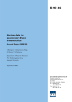Nuclear data for accelerator-driven transmutation. Annual report 1998/99