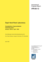 Äspö Hard Rock Laboratory. Compilation of groundwater chemistry data January 1995 to April 1998