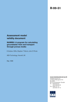 Assessment model validity document. NAMMU: A program for calculating groundwater flow and transport through porous media