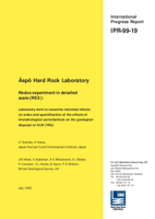 Äspö Hard Rock Laboratory. Redox experiment in detailed scale (REX): Laboratory work to examine microbial effects on redox and quantification of the effects of microbiological perturbations on the geological disposal of HLW (TRU)