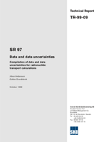 Data and data uncertainties. Compilation of data and data uncertainties for radionuclide transport calculations