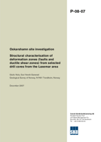 Structural characterisation of deformation zones (faults and ductile shear zones) from selected drill cores from the Laxemar area. Oskarshamn site investigation