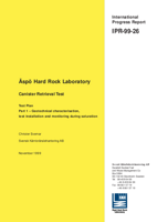 Äspö Hard Rock laboratory. Canister retrieval test. Test plan. Part 1 - Geotechnical characterisation, test installation and monitoring during saturation