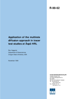 Application of the multirate diffusion approach in tracer test studies at Äspö HRL