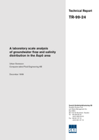 A laboratory scale analysis of groundwater flow and salinity distribution in the Äspö area