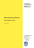 Äspö Hard Rock Laboratory. Planning Report for 2000