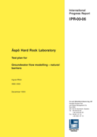 Äspö Hard Rock Laboratory. Test plan for groundwater flow modelling - natural barriers