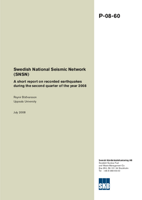 Swedish National Seismic Network (SNSN). A short report on recorded earthquakes during the second quarter of the year 2008