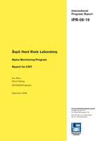 Äspö Hard Rock Laboratory. Hydro Monitoring Program. Report for 2007