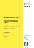 Äspö Hard Rock Laboratory. Äspö Task Force on Modelling of Groundwater Flow and Transport of Solutes. Proceedings from the 13th task force meeting at Carlsbad, NM, USA, February 8-11, 2000. Part 2 of 2: Task 5 contributions