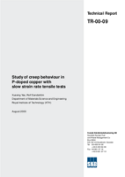 Study of creep behaviour in P-doped copper with slow strain rate tensile tests