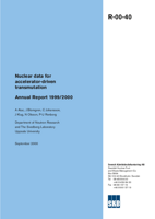 Nuclear data for accelerator-driven transmutation. Annual report 1999/2000