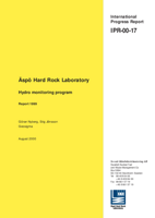 Äspö Hard Rock Laboratory. Hydro monitoring program