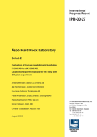 Äspö Hard Rock Laboratory. Evaluation of fracture candidates in boreholes KA2865A01 and KA3065A02. Location of experimental site for the long term diffusion experiment