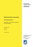 Äspö Hard Rock Laboratory. Prototype Repository. Hydrogeology - interference test campaign 2 after drill campaign 3