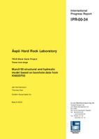 Äspö Hard Rock Laboratory. TRUE Block Scale Project. Tracer test stage. March`00 structural and hydraulic model based on borehole data from KI0025F03
