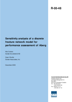 Sensitivity analysis of a discrete fracture network model for performance assessment of Aberg